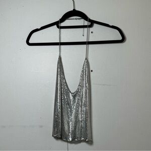 Metal Halter Top